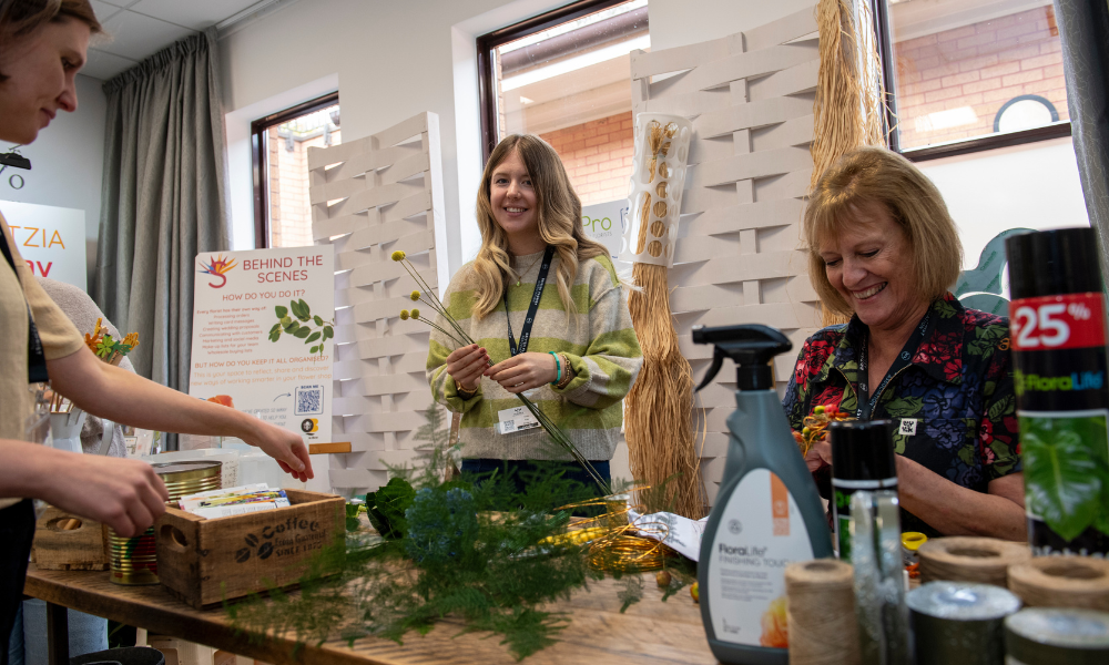 Florists ar work bench 